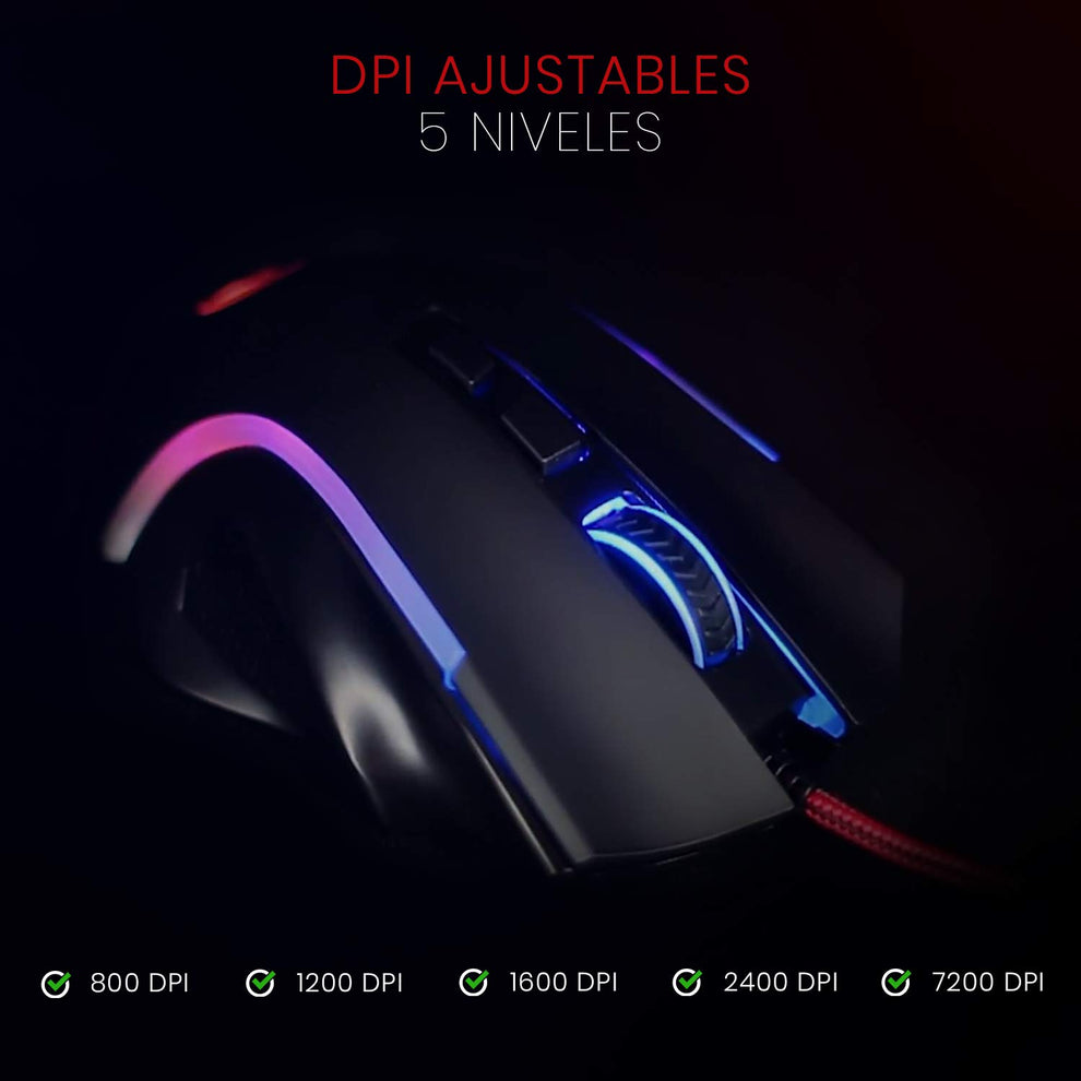 Redragon M602A-RGB Wired Gaming Mice- 7200 DPI